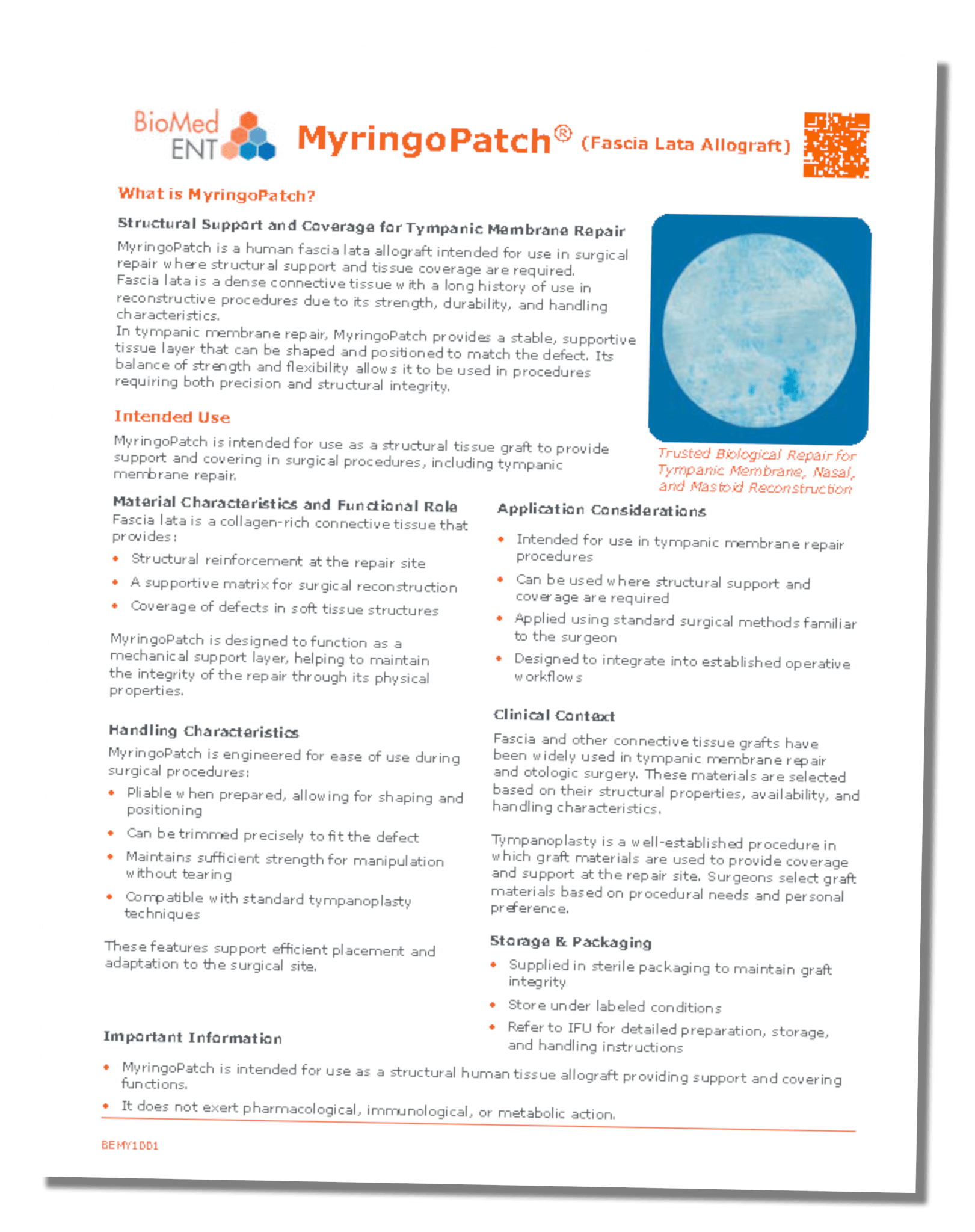 MyringoPatch - BioMed ENT
